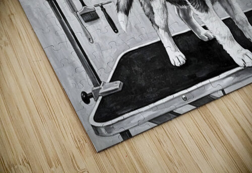Siberian Husky Puppys First Trip To The Groomer Puppy Prints puzzle