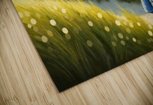 French Bulldog Puppy Wrapped In Beach Towel After Swimming Puppy Prints puzzle