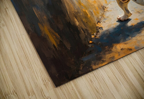 Beagle Puppy Discovers Dancing Wall Shadows Puppy Prints puzzle