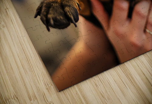 Rottweiler Puppys First Vet Visit Puppy Prints puzzle