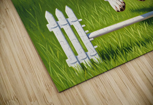 Beagle Puppy Claims Victory On The Hill Puppy Prints puzzle