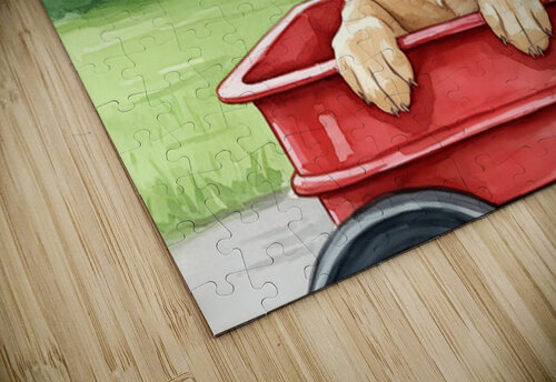Puppys First Wagon Ride Adventure Puppy Prints puzzle