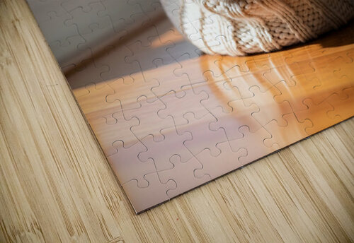 Bichon Frise Puppy Peeking From Sweater Sleeve Puppy Prints puzzle