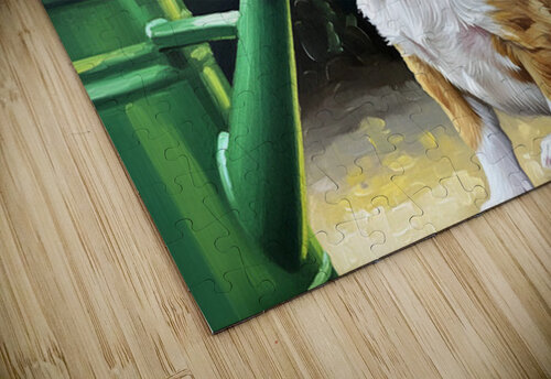 Chihuahua Puppy Discovers Garden Watering Can Puppy Prints puzzle