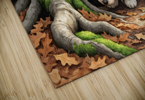 Poodle Puppy Ready For Garden Adventure Puppy Prints puzzle