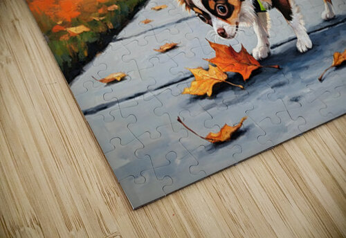 Chihuahua Puppy Ready For Evening Adventure Puppy Prints puzzle