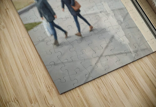 Husky Puppy Discovers City Life From Window Perch Puppy Prints puzzle