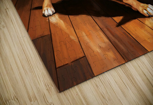 Chihuahua Puppy Discovers Dancing Wall Shadows Puppy Prints puzzle