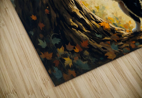 Border Collie Puppy Dreams Of Bird Feeder Adventure   Puppy Prints puzzle