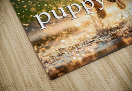 Live in the Moment Like Puppies Puppy Prints puzzle