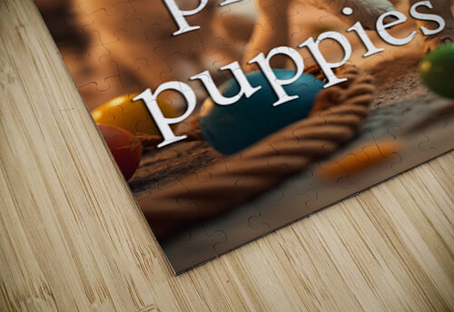 Prioritize Play Like These Happy Puppies Puppy Prints puzzle