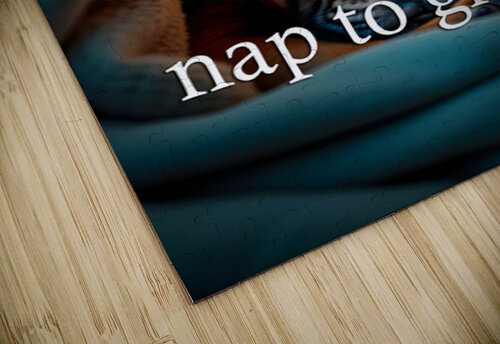 Rest Well Like This Sleepy Puppy Puppy Prints puzzle