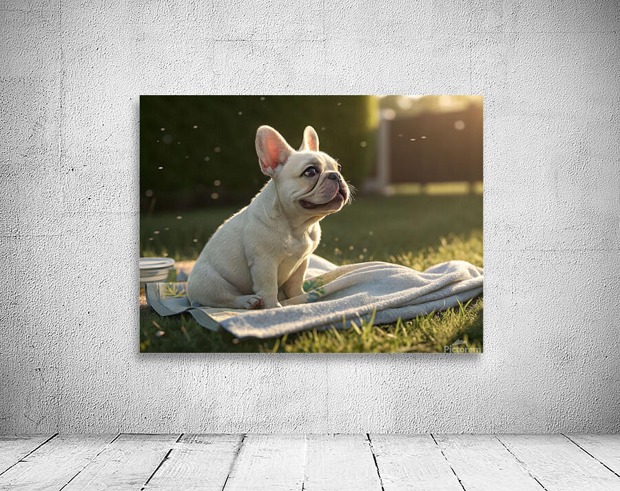 Clean And Fluffy French Bulldog Puppy In Sunlight Wall Preview