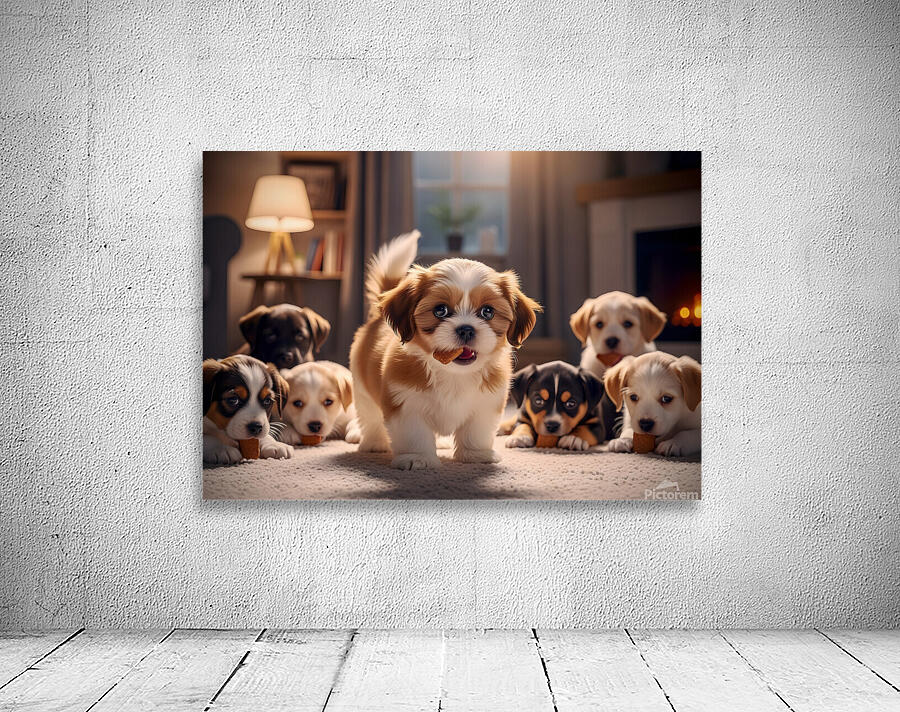 Happy Shih Tzu Puppy Finally Gets A Treat Wall Preview