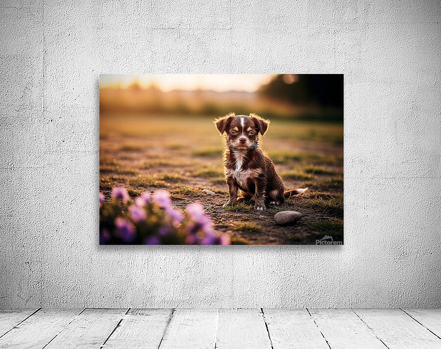 Muddy Chihuahua Puppy After Playtime Wall Preview