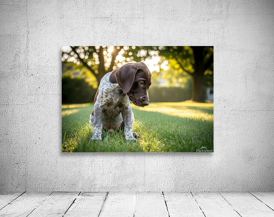 German Shorthaired Pointer Puppy Discovers His Paws Wall Preview