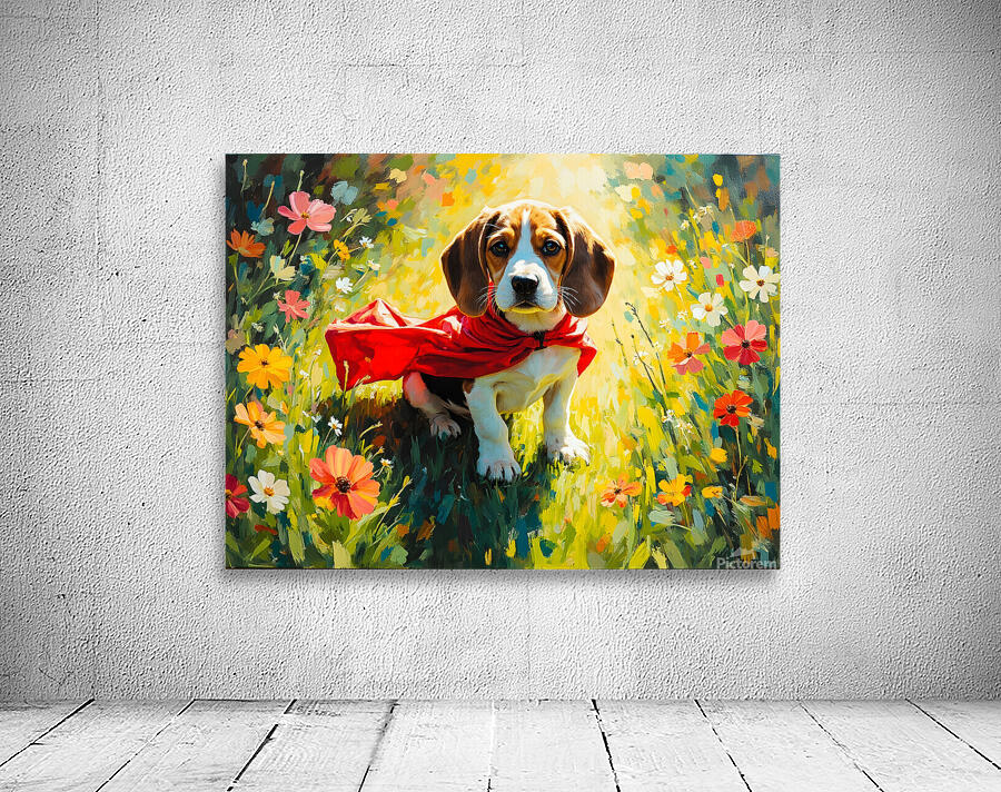 Beagle Puppy Discovers His Magic Cape Wall Preview