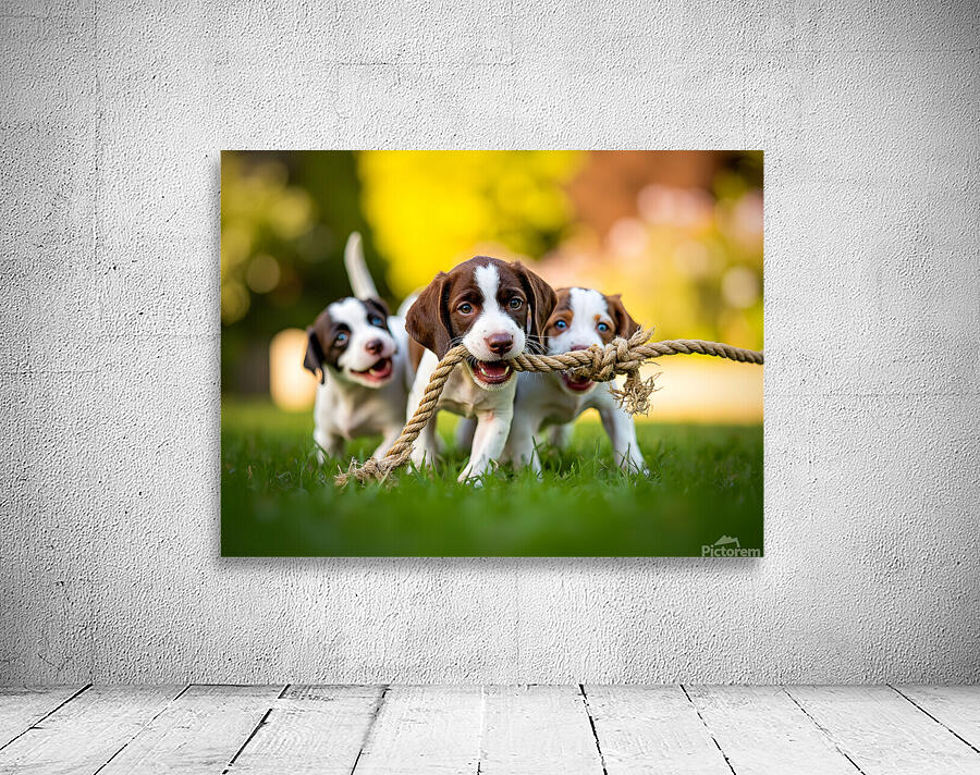 German Shorthaired Pointer Puppy Discovers Big Chew Toy Wall Preview