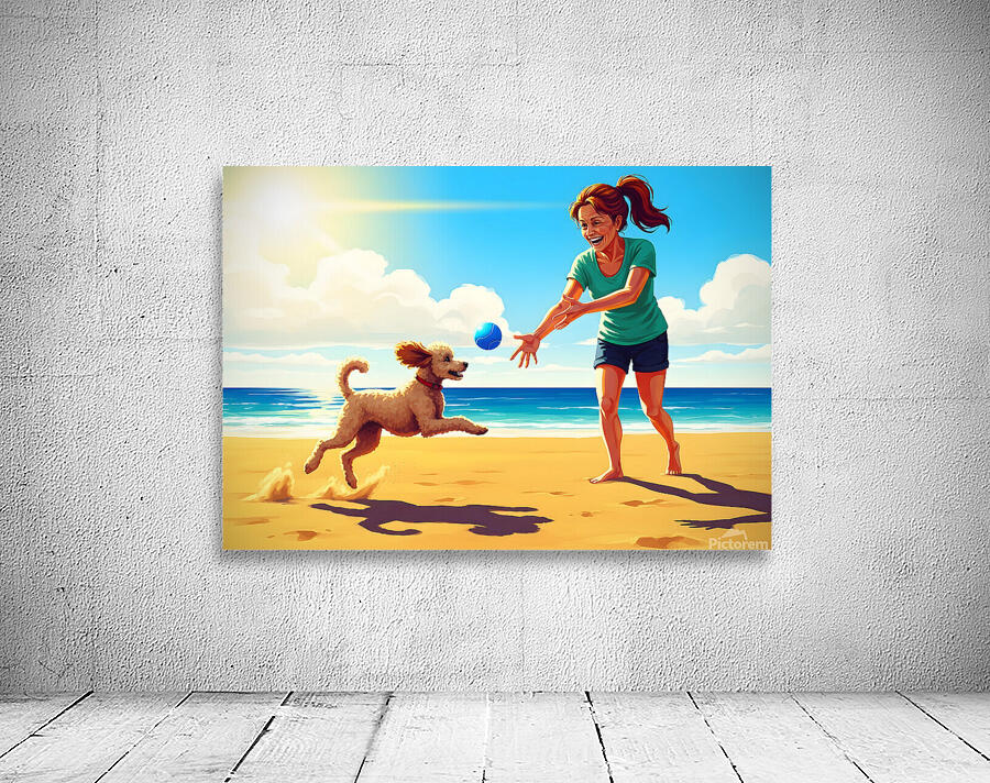 Poodle Puppy Discovers The Sandbox Adventure Wall Preview