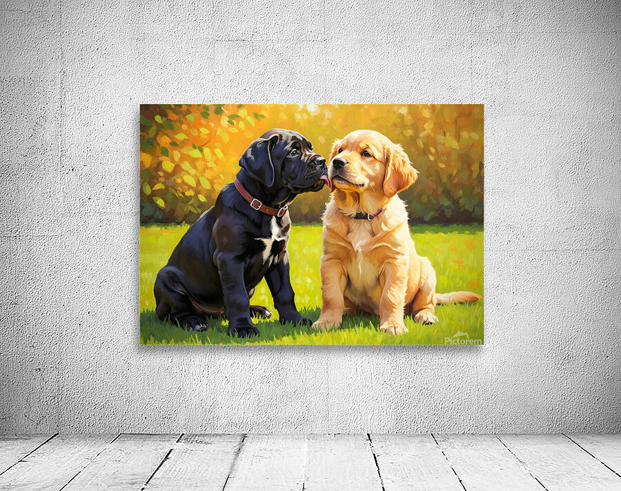 Cane Corso Puppy Meets New Friend In Garden Wall Preview