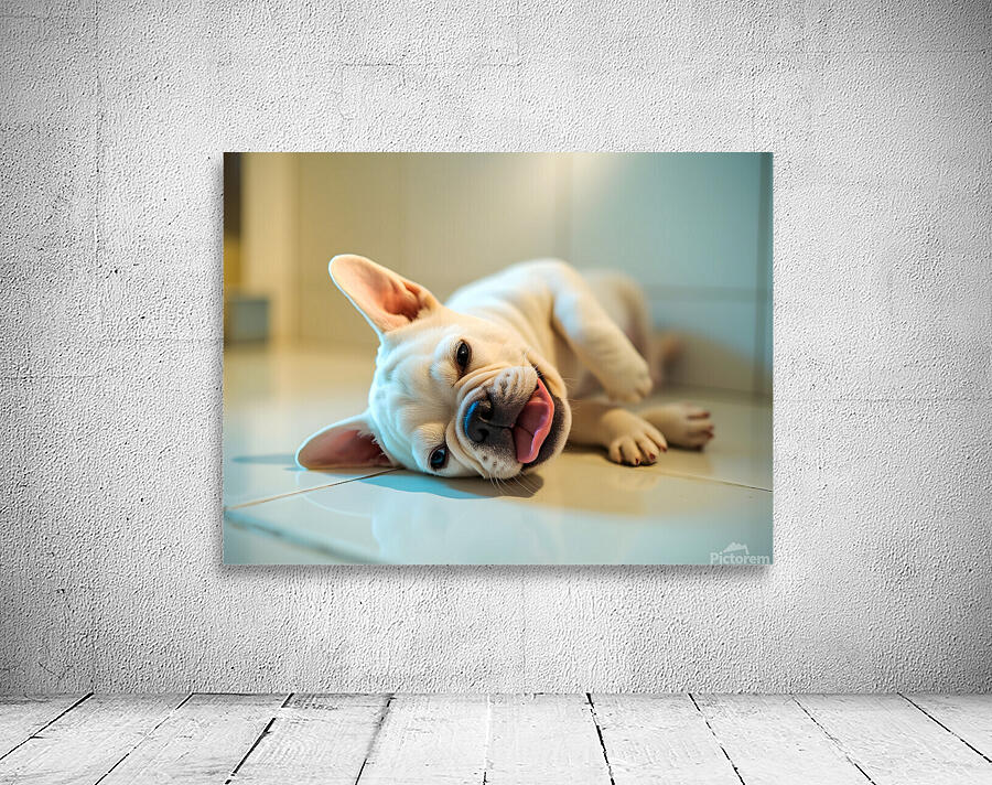 French Bulldog Puppy Discovers The Perfect Sploot Position Wall Preview