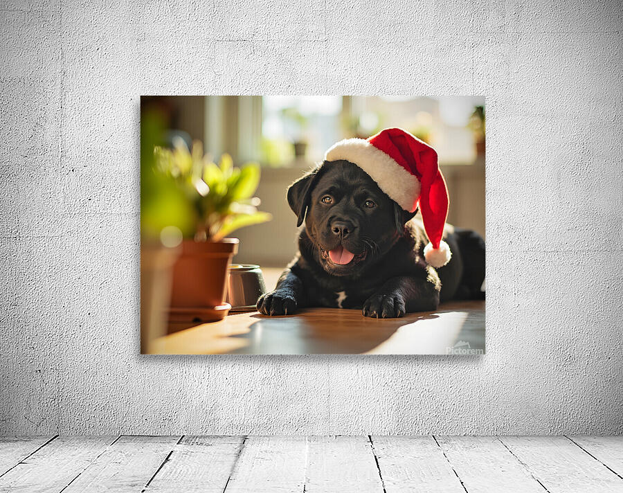 Sleepy Cane Corso Puppy Dreams Of Christmas Adventures Wall Preview