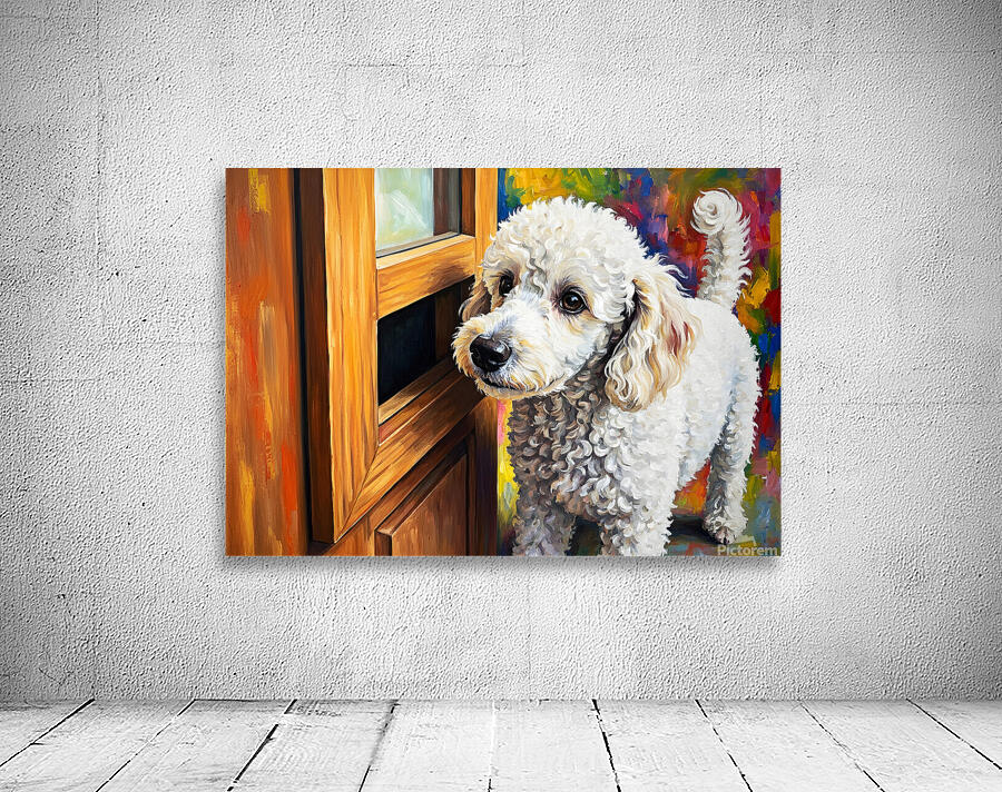 Poodle Puppy Discovers The Mail Slot Wall Preview