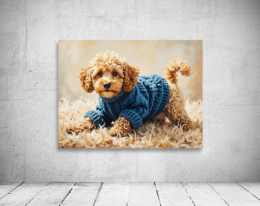 Poodle Puppys Sweater Adventure Begins Wall Preview