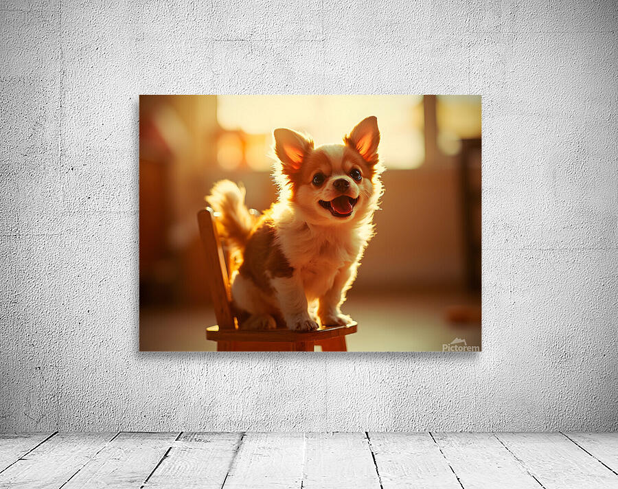 Chihuahua Puppy Discovers The Perfect Rocking Chair Wall Preview