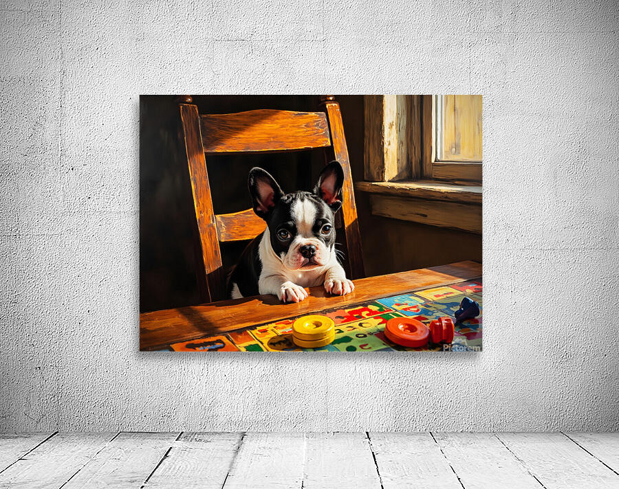 Puppy Proudly Holds Game Piece In Mouth Wall Preview