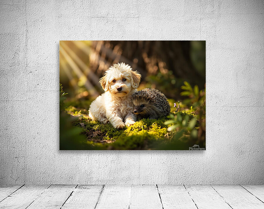 Poodle Puppy Meets New Friend In Garden Wall Preview