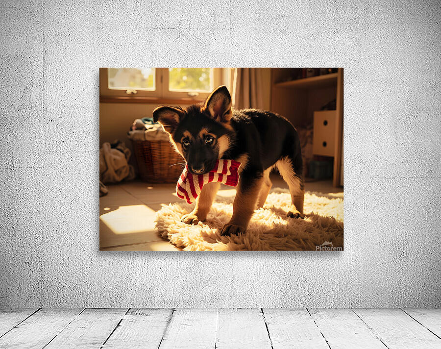 Puppy Makes His Escape With Sock Wall Preview