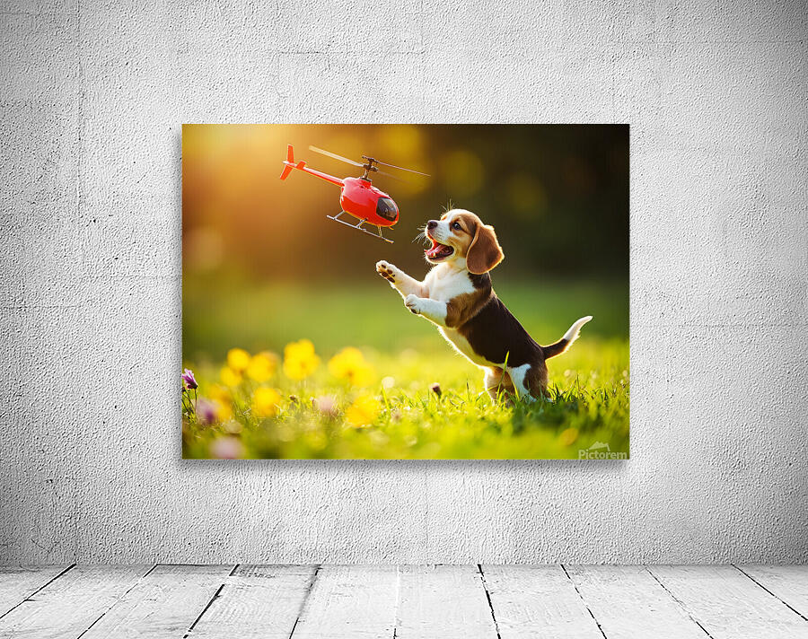 Beagle Puppy Discovers Flying Toy Wall Preview