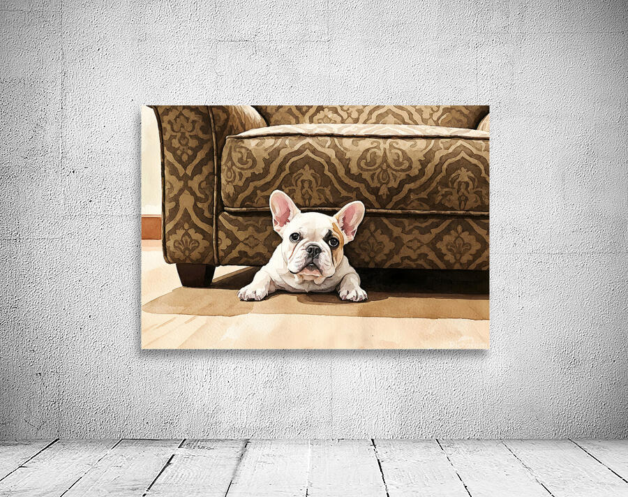 French Bulldog Puppy Finds Perfect Hiding Spot Wall Preview