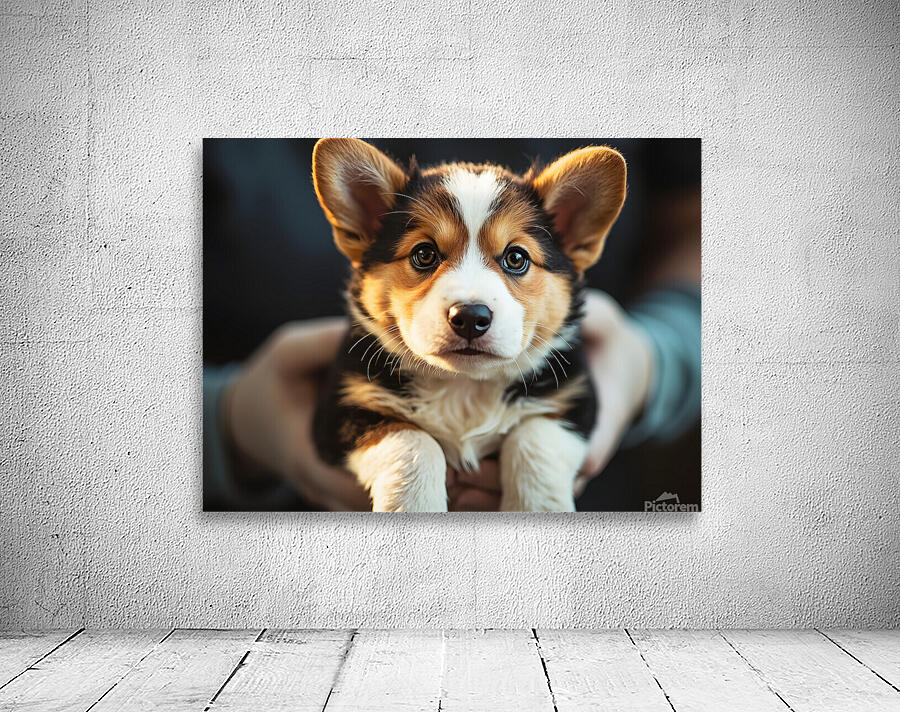 Corgi Puppys First Vet Visit Wall Preview