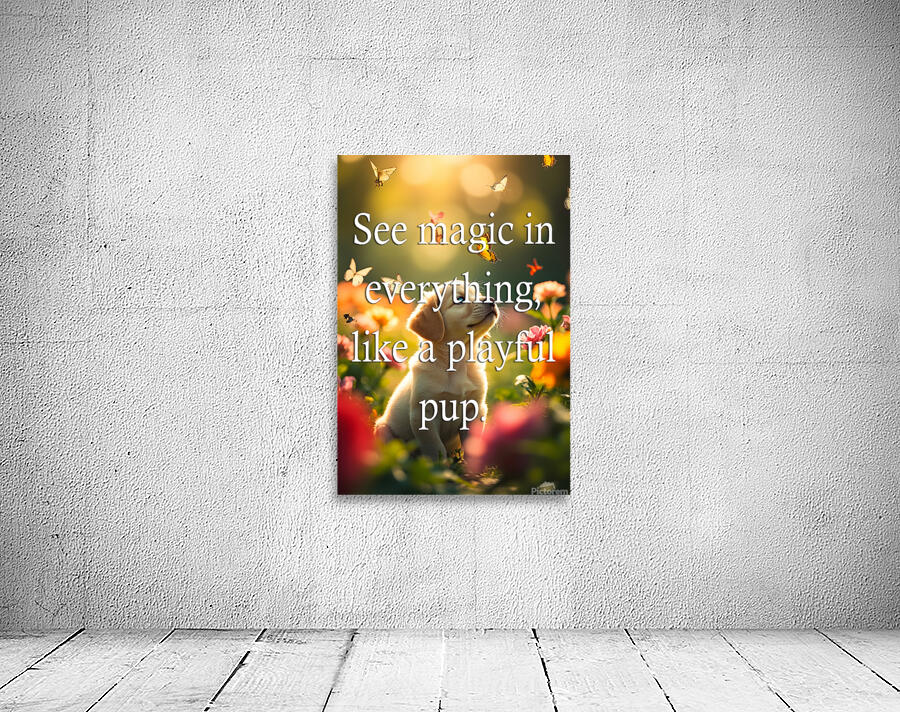 See Magic Like This Amazed Puppy Wall Preview