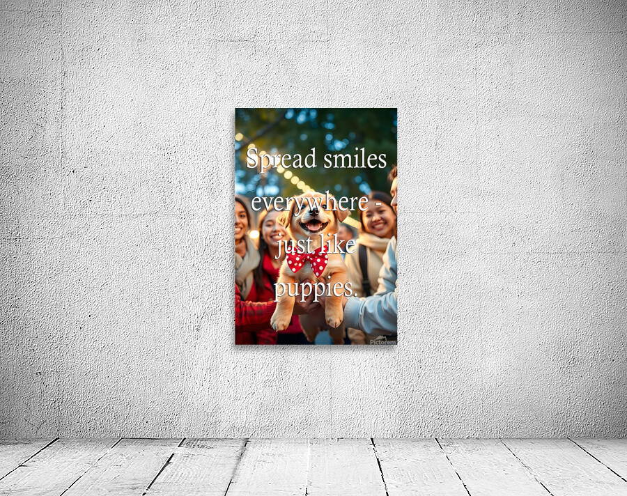 Spread Smiles Like This Joyful Puppy Wall Preview