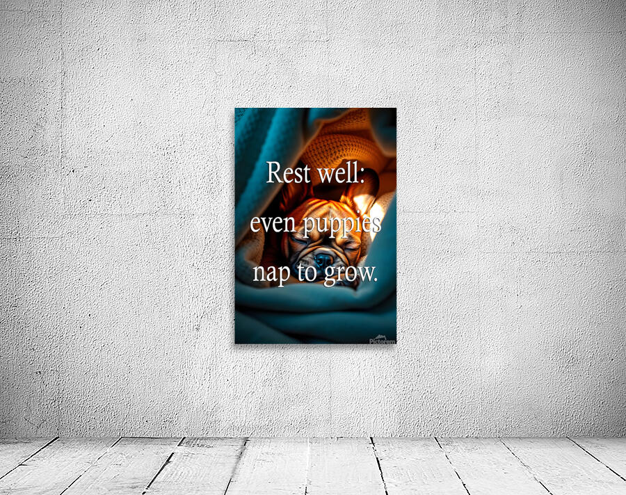 Rest Well Like This Sleepy Puppy Wall Preview