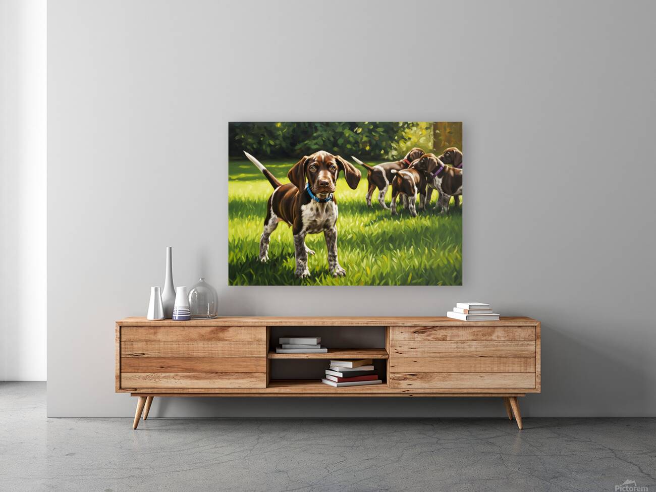 German Shorthaired Pointer Puppy Ready For Playtime Reproduction