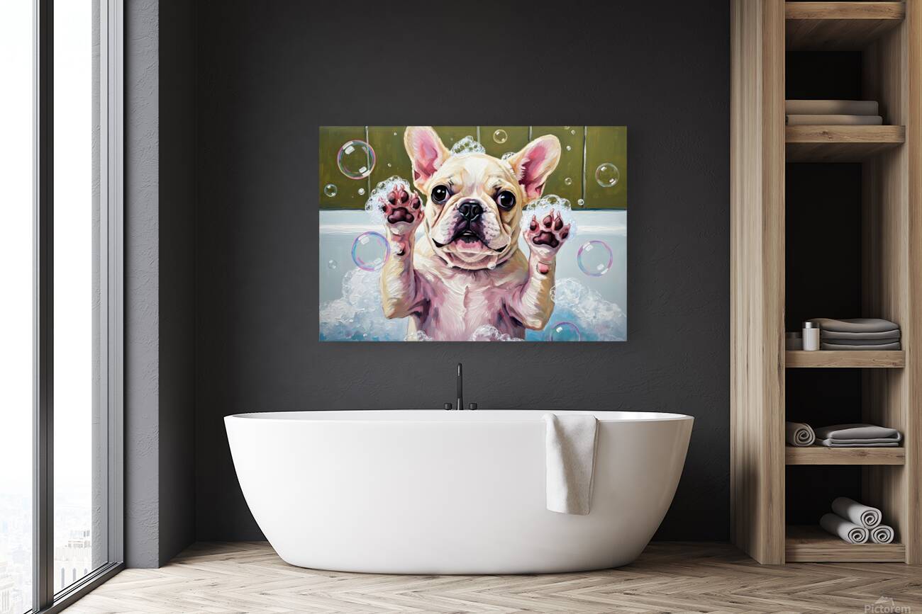 French Bulldog Puppys Bubble Bath Adventure Begins Reproduction