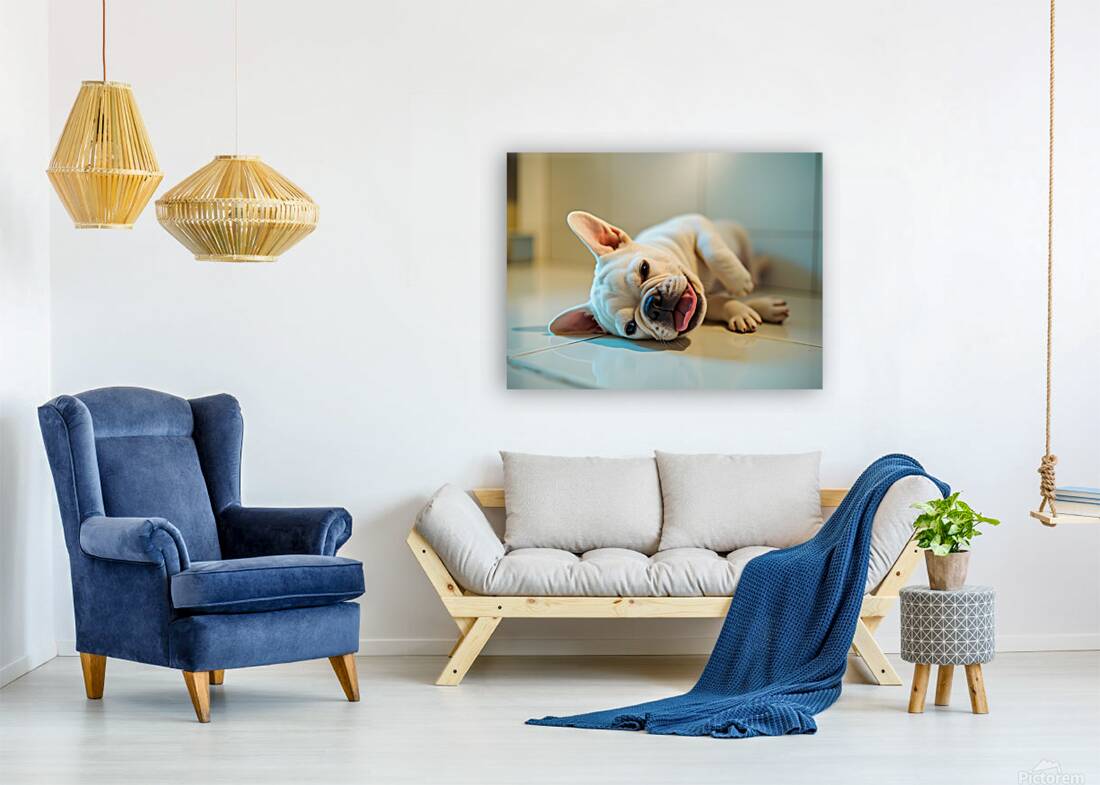 French Bulldog Puppy Discovers The Perfect Sploot Position Reproduction