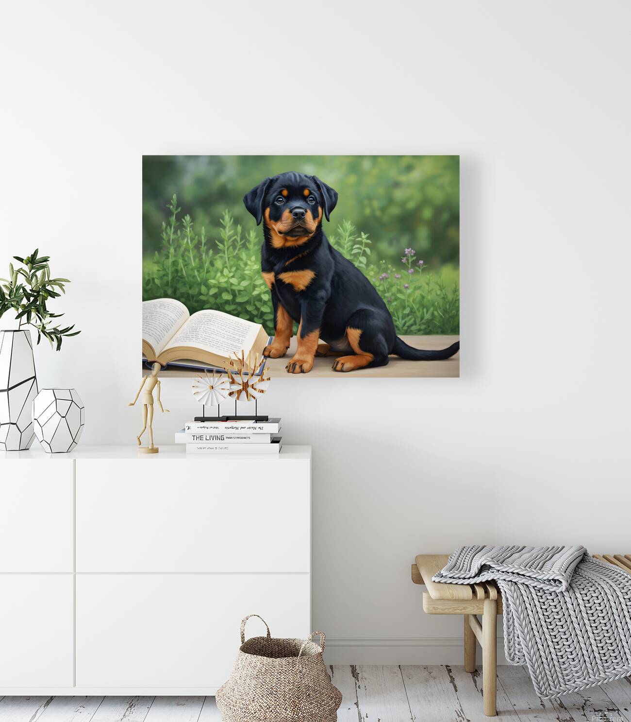 Determined Rottweiler Puppy Ready To Resume Reading Reproduction