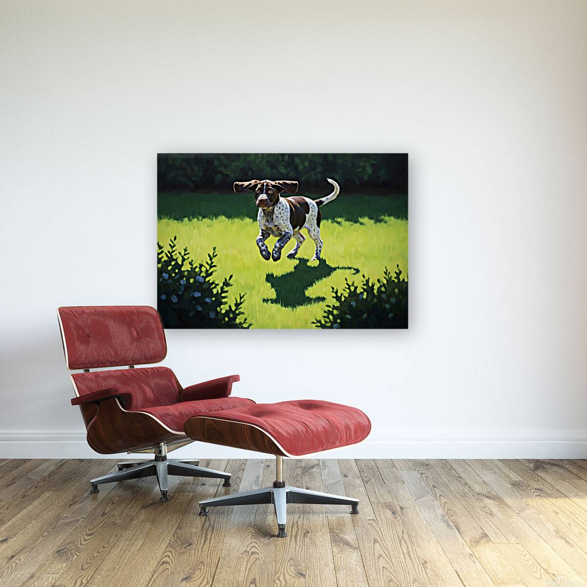 Tired Puppy Rests After Shadow Adventure Reproduction