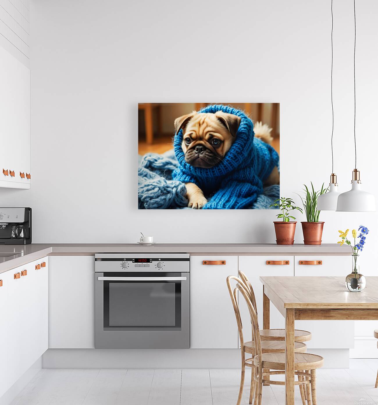 Pug Puppys Sleeve Adventure Begins Reproduction