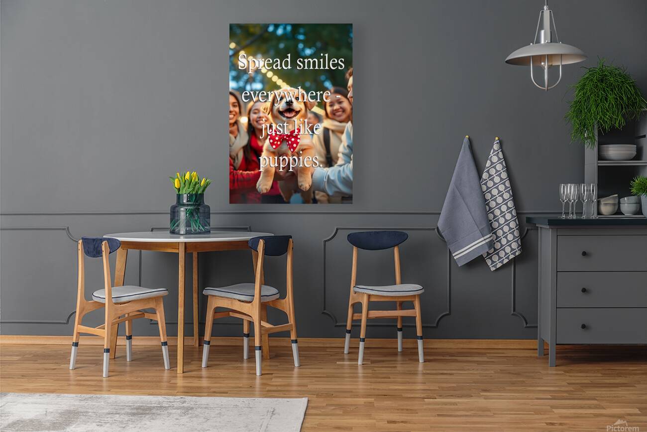 Spread Smiles Like This Joyful Puppy Reproduction