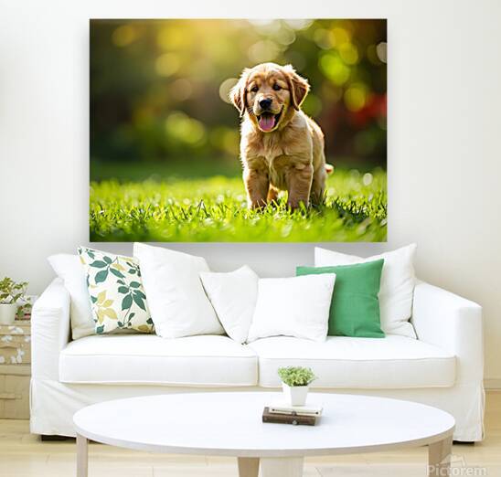 Proud Puppy Successfully Stands After Sploot Adventure by Puppy Prints