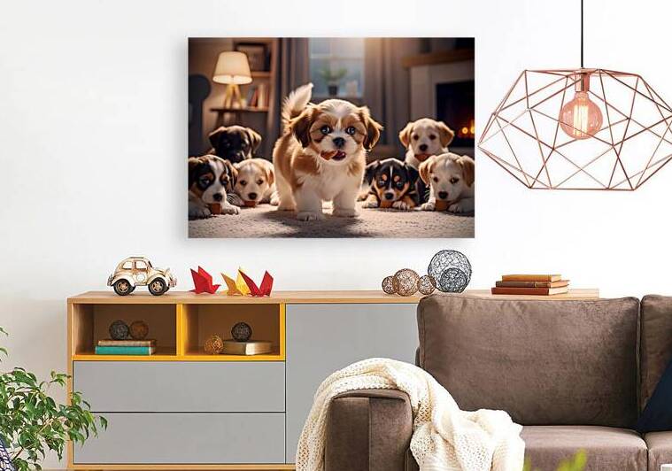 Happy Shih Tzu Puppy Finally Gets A Treat by Puppy Prints