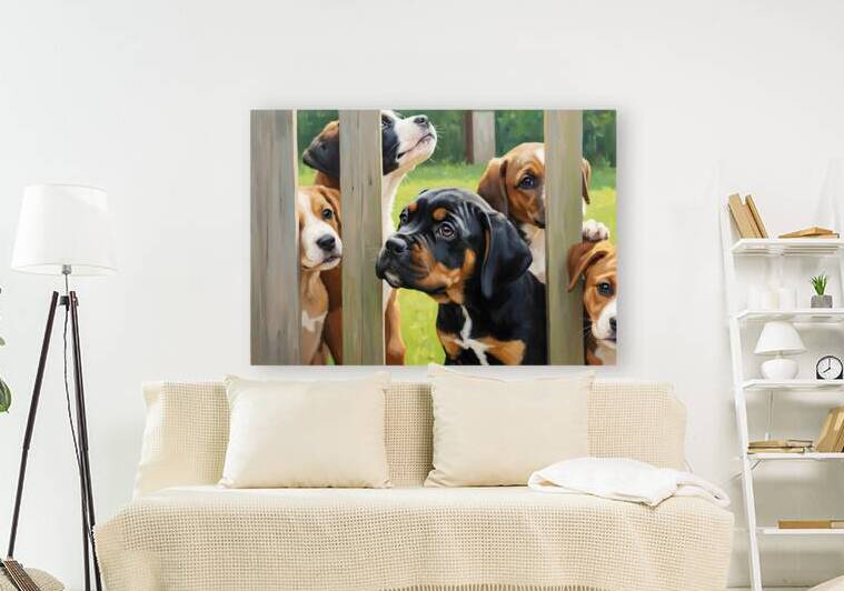 Cane Corso Puppy Discovers World Beyond The Fence by Puppy Prints