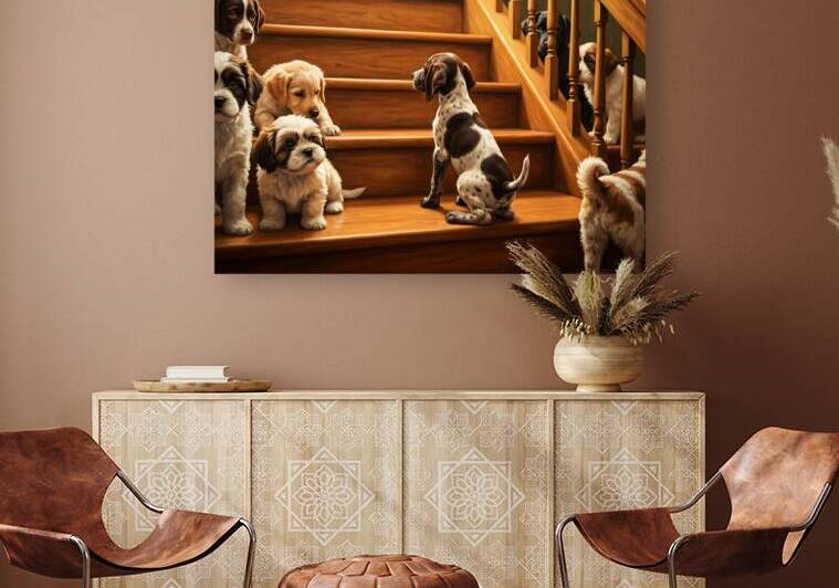 German Shorthaired Pointer Puppy Eyes The Big Challenge by Puppy Prints