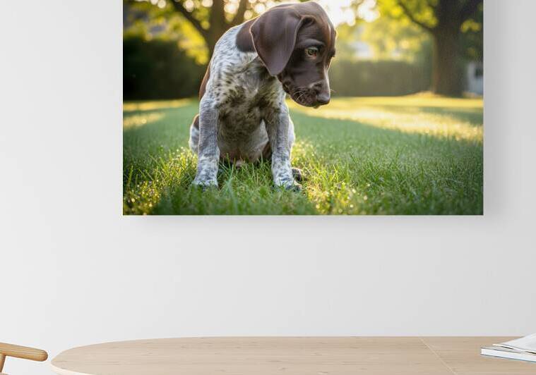 German Shorthaired Pointer Puppy Discovers His Paws by Puppy Prints